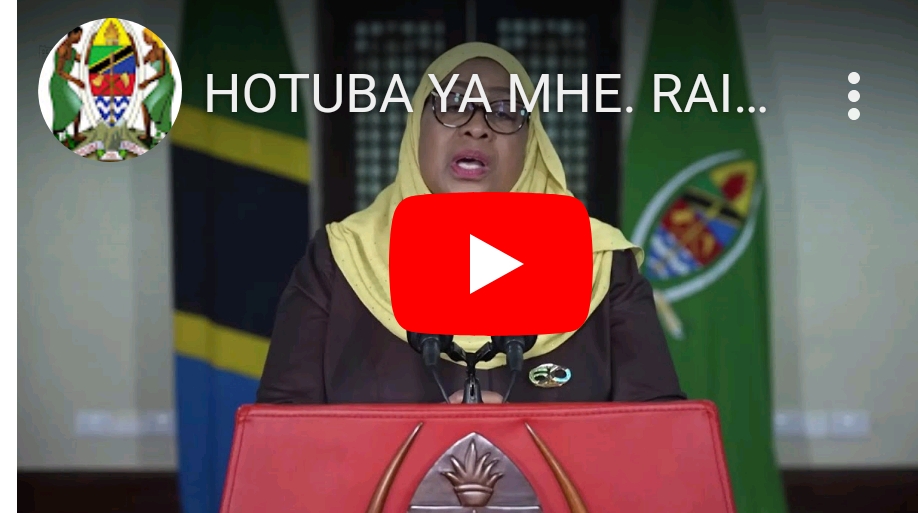 RAIS SAMIA AKILIHUTUBIA TAIFA KUHUSU MAADHIMISHO YA MIAKA 60 YA