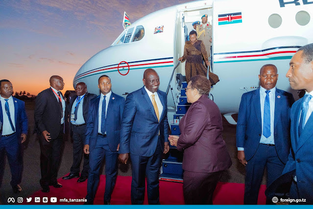 RAIS RUTO AWASILI NCHINI KWA ZIARA YA KIKAZI YA SIKU MBILI