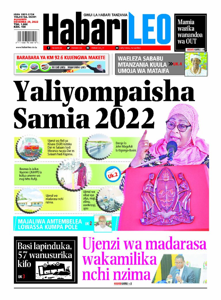 PITIA VICHWA VYA HABARI KATIKA MAGAZETI YA LEO DISEMBA 29,2022