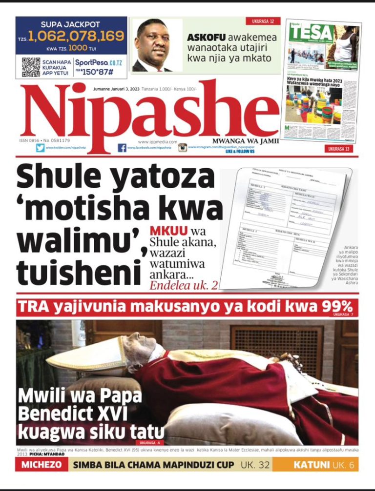 PITIA VICHWA VYA HABARI KATIKA MAGAZETI YA LEO JANUARY 3,2023