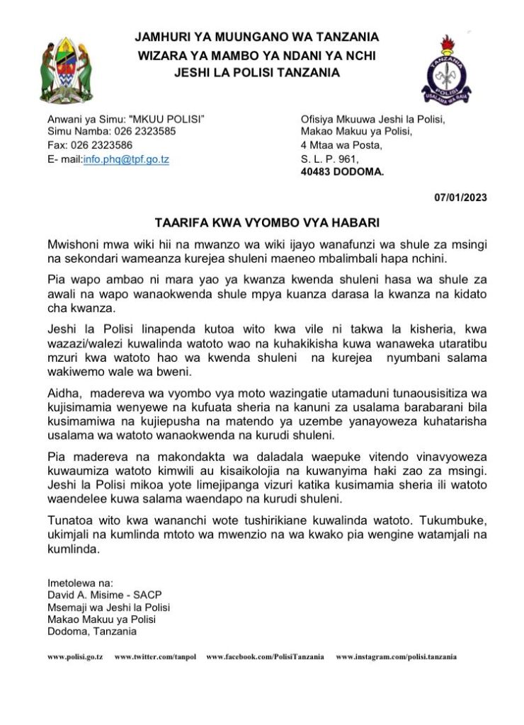 MADEREVA NA MAKONDAKTA WAPEWA ONYO SHULE ZINAPOFUNGULIWA