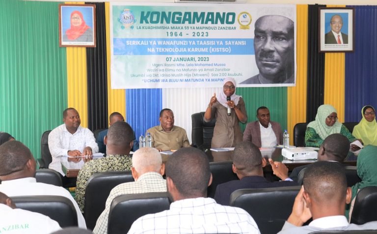 WAZIRI LELA AZINDUA KONGAMANO LA MAPINDUZI KIST