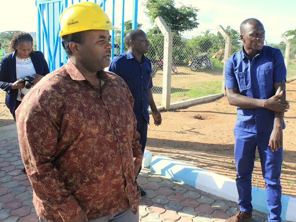 KATIBU MKUU WIZARA YA MAJI ARIDHISHWA  NA KASI  YA UJENZI  WA MRADI WA MAJI TINDE – SHELUI