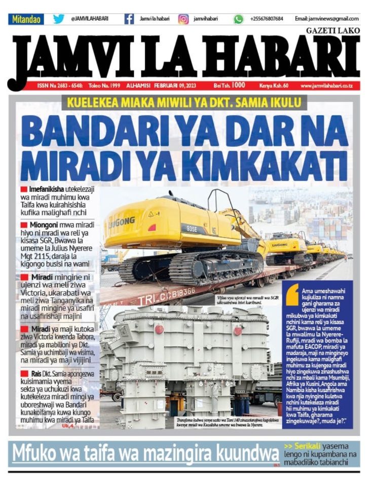   Magazeti ya leo 09 Februari 2023