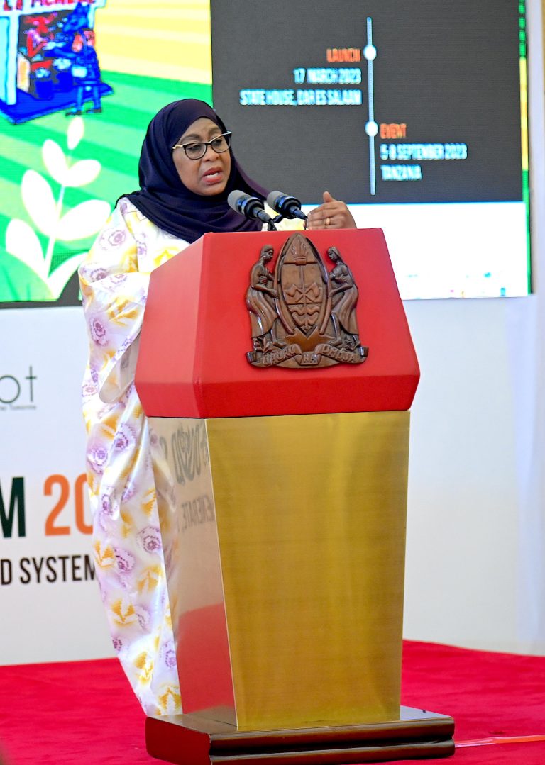 RAIS SAMIA AZINDUA JUKWAA LA MIFUMO YA CHAKULA BARANI AFRIKA, 2023 IKULU JIJINI DAR ES SALAAM
