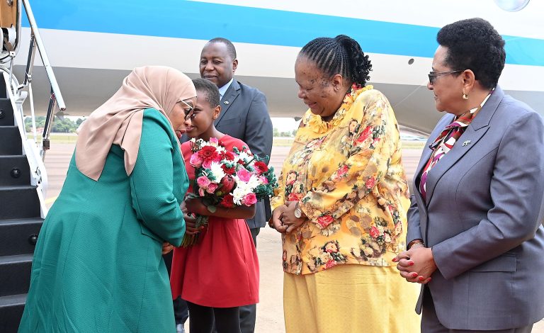 RAIS SAMIA AWASILI JIJINI PRETORIA KWA AJILI YA ZIARA YA KISERIKALI YA SIKU MOJA NCHINI AFRIKA KUSINI