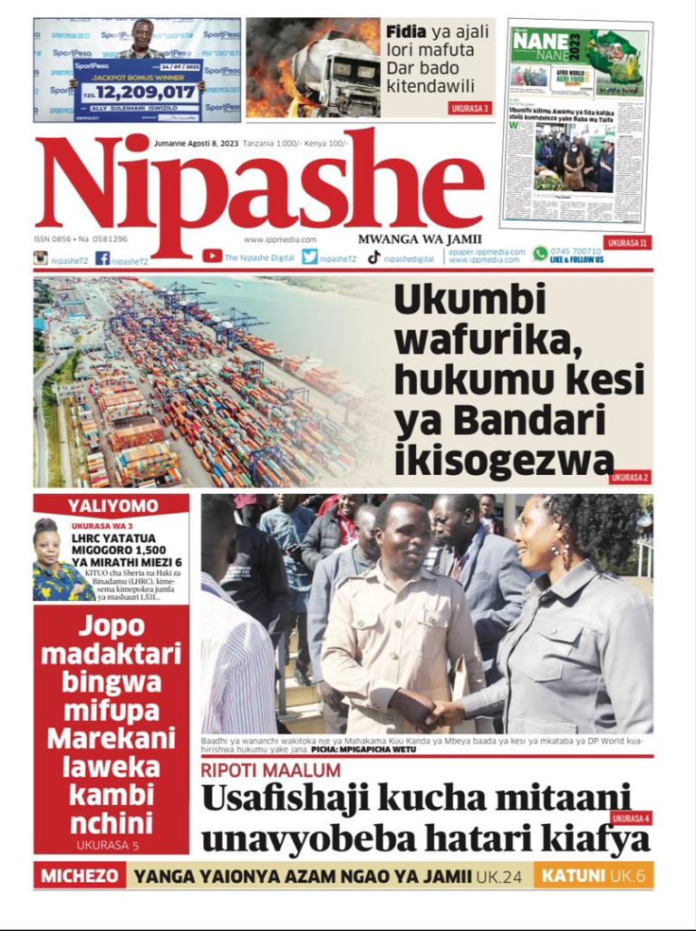 PITIA VICHWA VYA HABARI KATIKA MAGAZETI YA LEO AGOSTI 8,2023