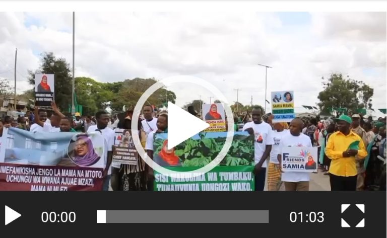WANANCHI WA ZIBA (TABORA) WAMPOKEA KIJADI RAIS SAMIA
