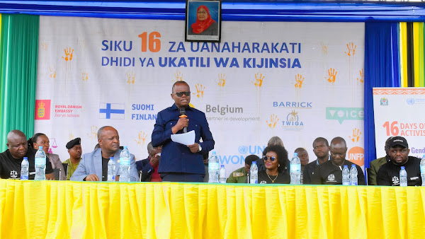 BARRICK NORTH MARA YAPONGEZWA KUUNGANA NA WADAU MBALIMBALI KUFANIKISHA MAADHIMISHO YA KILELE CHA SIKU 16 ZA KUPINGA UKATILI WA KIJINSIA 2023