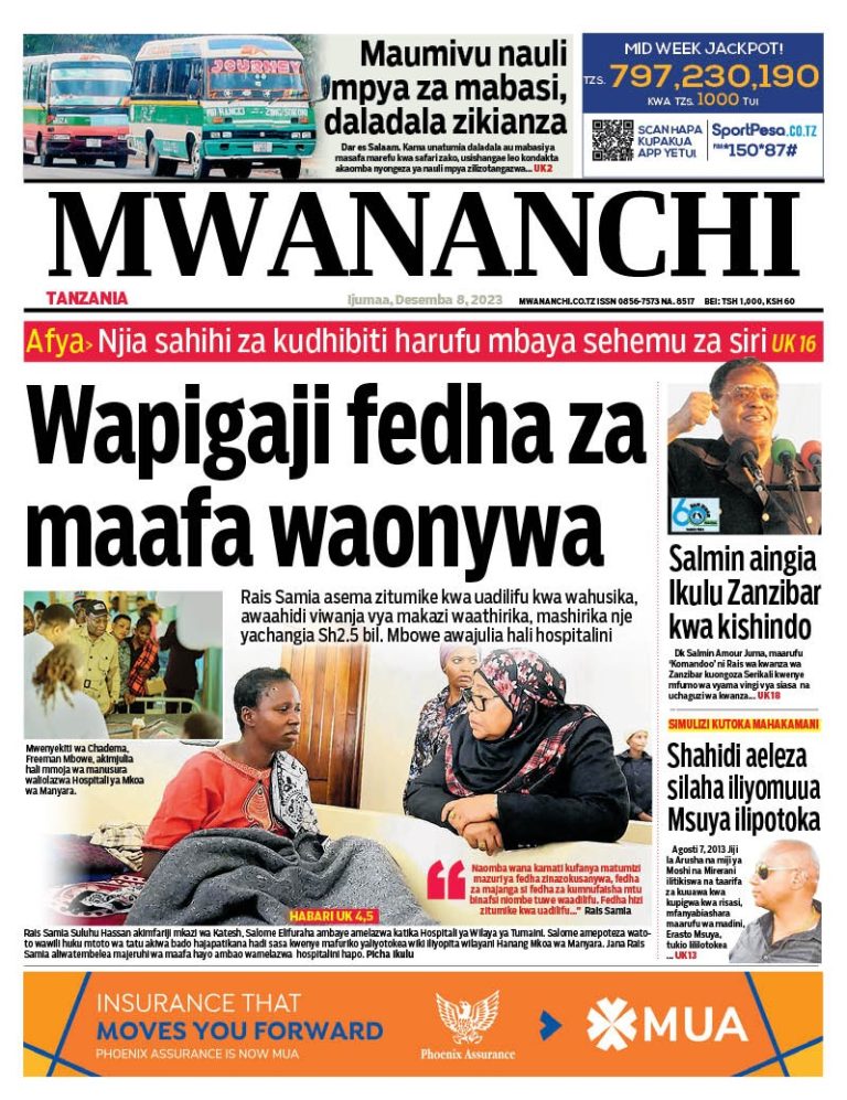PITIA VICHWA VYA HABARI KATIKA MAGAZETI YA LEO DISEMBA 8,2023