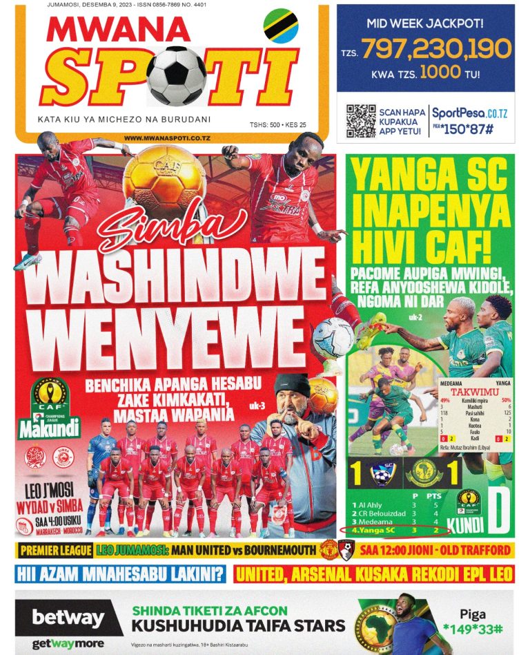 PITIA VICHWA VYA HABARI KATIKA MAGAZETI YA LEO DISEMBA 9,2023