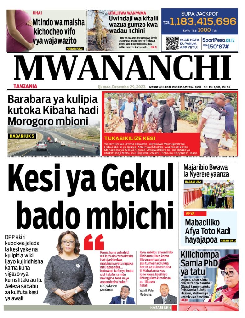 PITIA VICHWA VYA HABARI KATIKA MAGAZETI YA LEO DESEMBA 29,2023