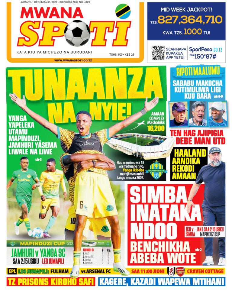 PITIA VICHWA VYA HABARI KATIKA MAGAZETI YA LEO DESEMBA 31,2023