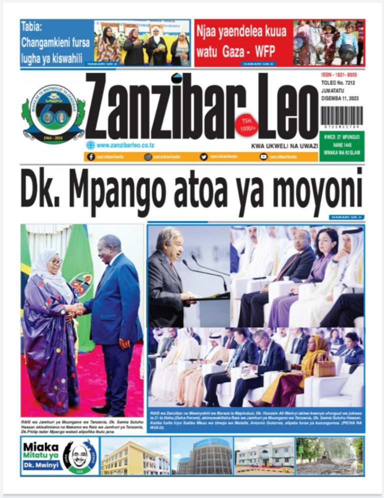 PITIA VICHWA VYA HABARI KATIKA MAGAZETI YA LEO DESEMBA 11,2023