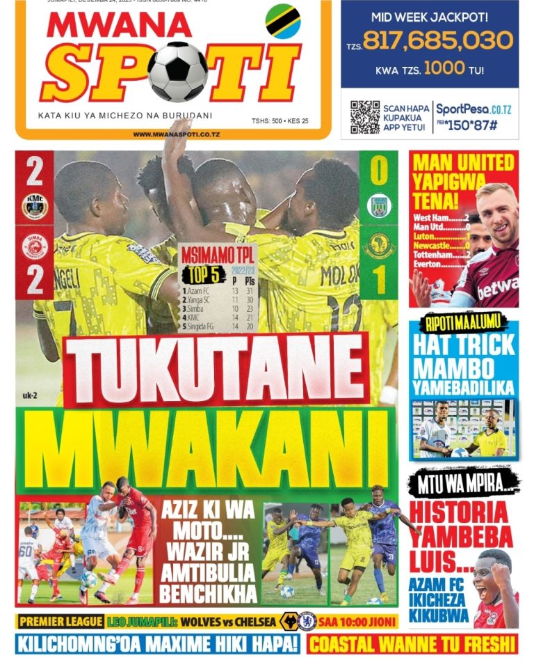 PITIA VICHWA VYA HABARI KATIKA MAGAZETI YA LEO DESEMBA 24,2023