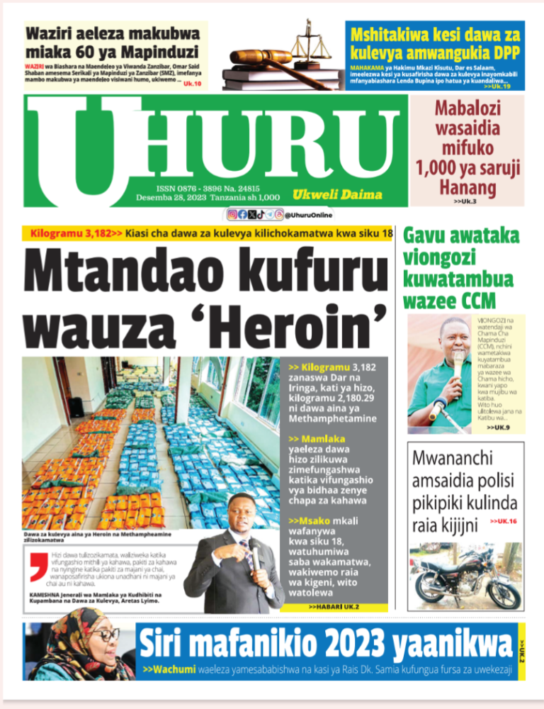 PITIA VICHWA VYA HABARI KATIKA MAGAZETI YA LEO DESEMBA 28,2023
