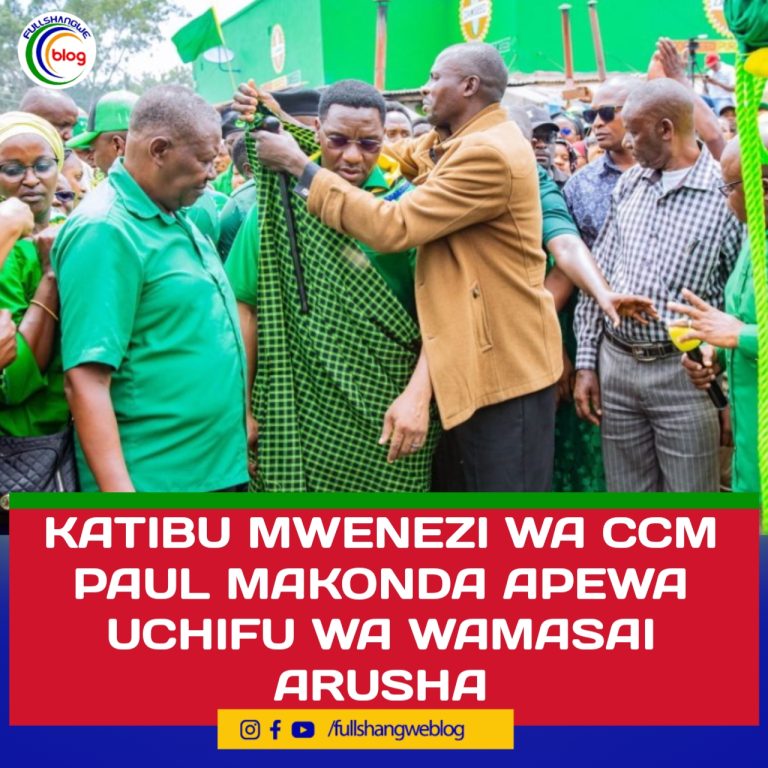 KATIBU MWENEZI WA CCM PAUL MAKONDA APEWA UCHIFU WA WAMASAI – ARUSHA