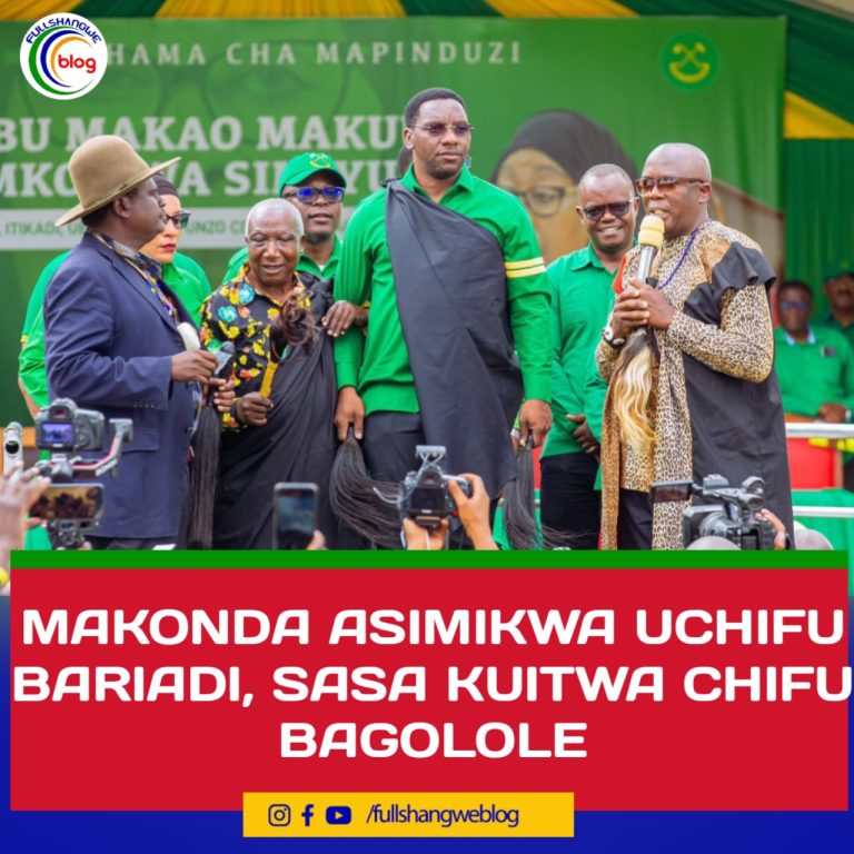 MAKONDA ASIMIKWA UCHIFU BARIADI, SASA KUITWA CHIFU BAGOLOLE
