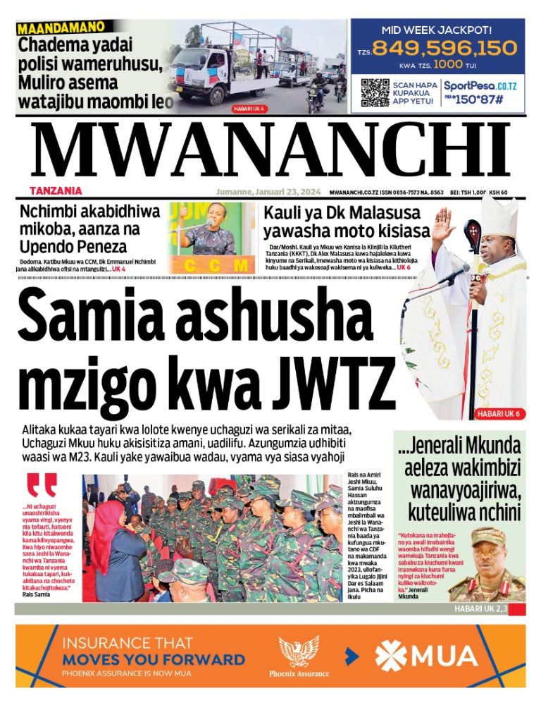 PITIA VICHWA VYA HABARI KATIKA MAGAZETI YA LEO JANUARI 23,2024