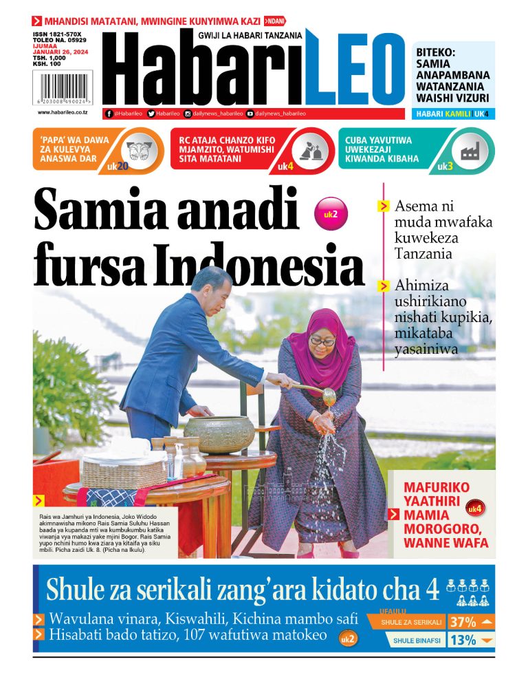 PITIA VICHWA VYA HABARI KATIKA MAGAZETI YA LEO JANUARI 26,2024