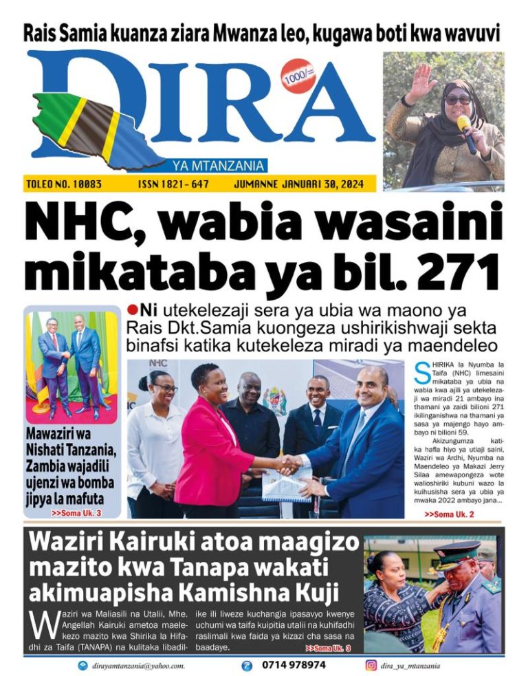 PITIA VICHWA VYA HABARI KATIKA MAGAZETI YA LEO JANUARI 30,2024