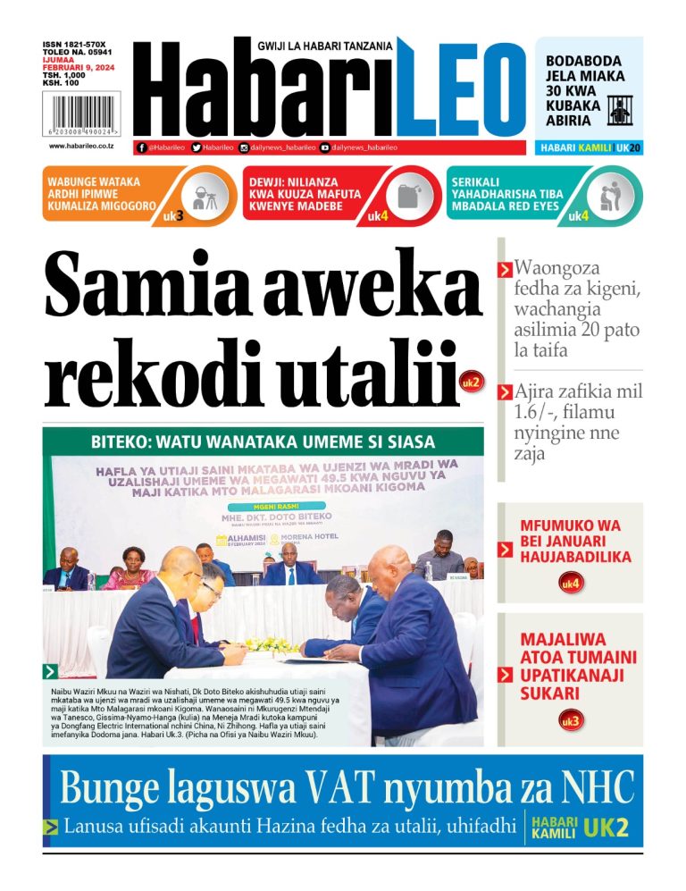 PITIA VICHWA VYA HABARI KATIKA MAGAZETI YA LEO FEBRUARI 9,2024