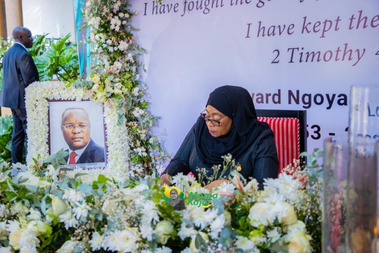 RAIS DKT. SAMIA KATIKA MAZISHI YA HAYATI EDWARD NGOYAI LOWASSA