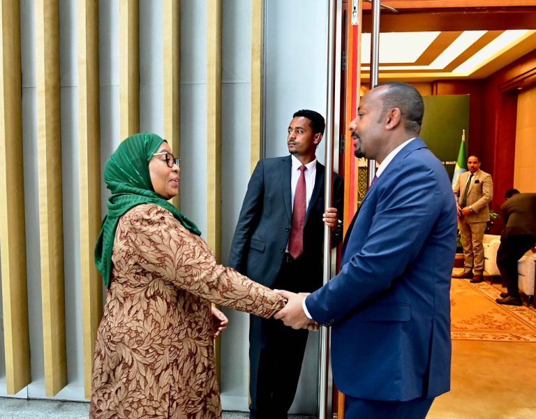 SAMIA AKUTANA NA WAZIRI MKUU WA ETHIOPIA