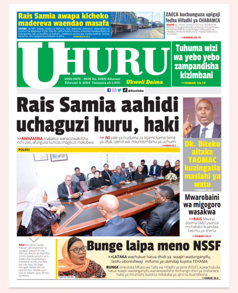 PITIA VICHWA VYA HABARI KATIKA MAGAZETI YA LEO FEBRUARI 8,2024