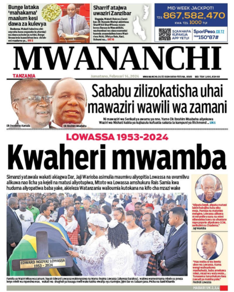 PITIA VICHWA VYA HABARI KATIKA MAGAZETI YA LEO FEBRUARI 14,2024
