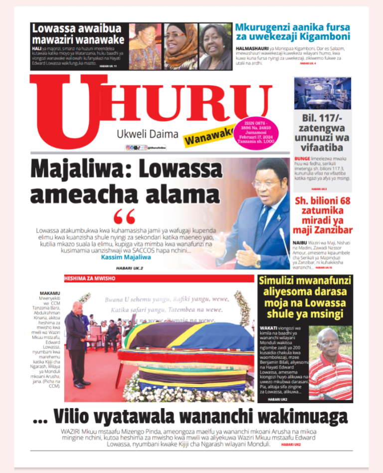 PITIA VICHWA VYA HABARI KATIKA MAGAZETI YA LEO FEBRUARI 17,2024