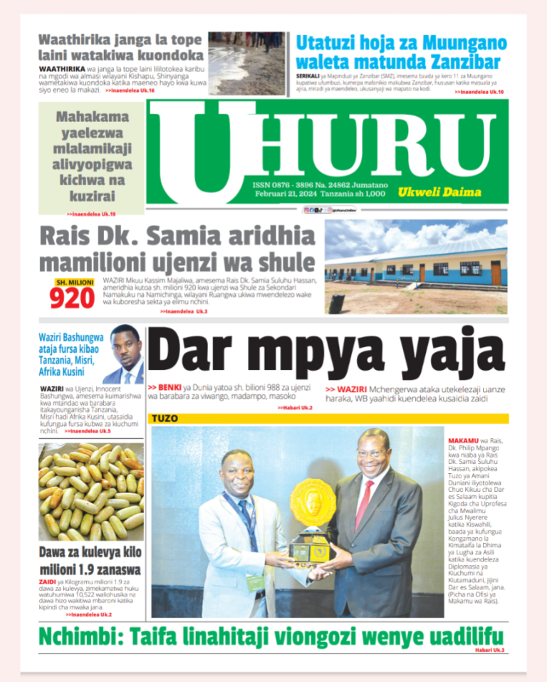 PITIA VICHWA VYA HABARI KATIKA MAGAZETI YA LEO FEBRUARI 21,2024