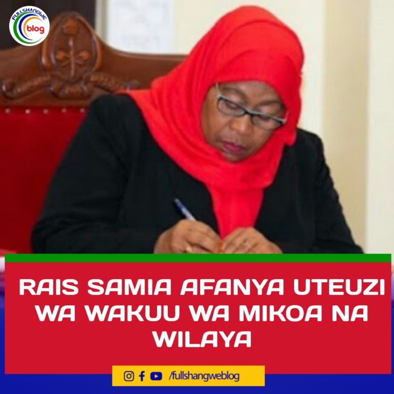 RAIS SAMIA AFANYA UTEUZI WA WAKUU WA MIKOA, WILAYA NA KUHAMISHA WENGINE