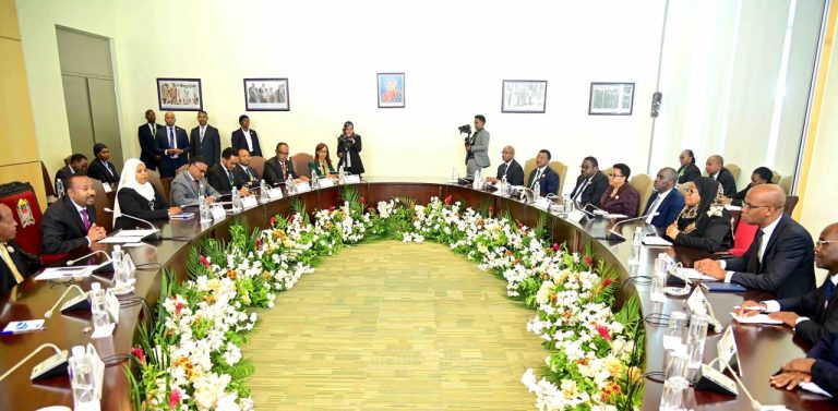 RAIS DKT. SAMIA MPOKEA WAZIRI MKUU WA ETHIOPIA MH. ABIY AHMED ALI