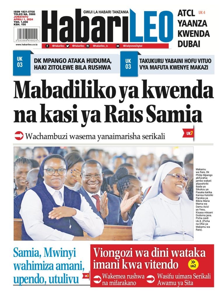 PITIA VICHWA VYA HABARI KATIKA MAGAZETI YA LEO APRIL 1,2024