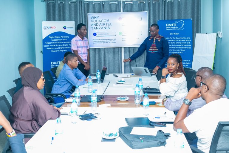 DIGITAL AGENDA FOR TANZANIA INITIATIVE YATOA MAFUNZO YA UTETEZI WA HAKI ZA KIDIJITALI WA KIPEKEE NA MAKAMPUNI YA MAWASILIANO YA SIMU NCHINI