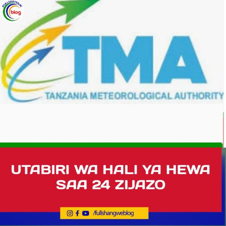 UTABIRI WA HALI YA HEWA KWA SAA 24 ZIJAZO
