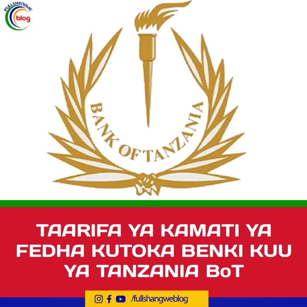 TAARIFA YA KAMATI YA FEDHA KUTOKA BENKI KUU YA TANZANIA BoT