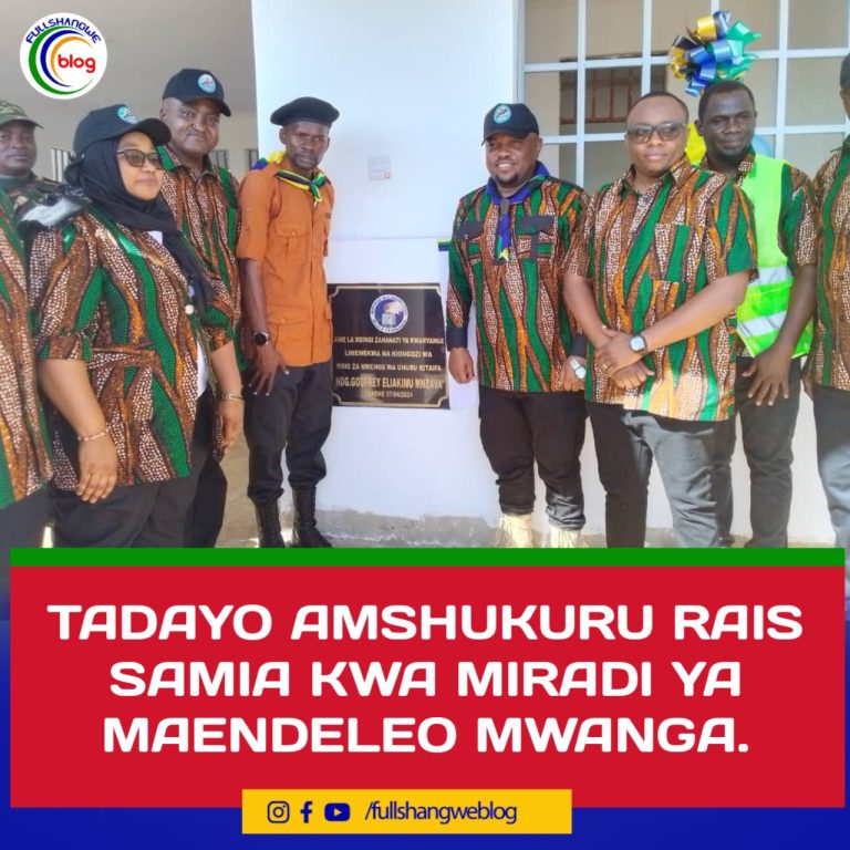 TADAYO AMSHUKURU RAIS SAMIA KWA MIRADI YA MAENDELEO MWANGA.