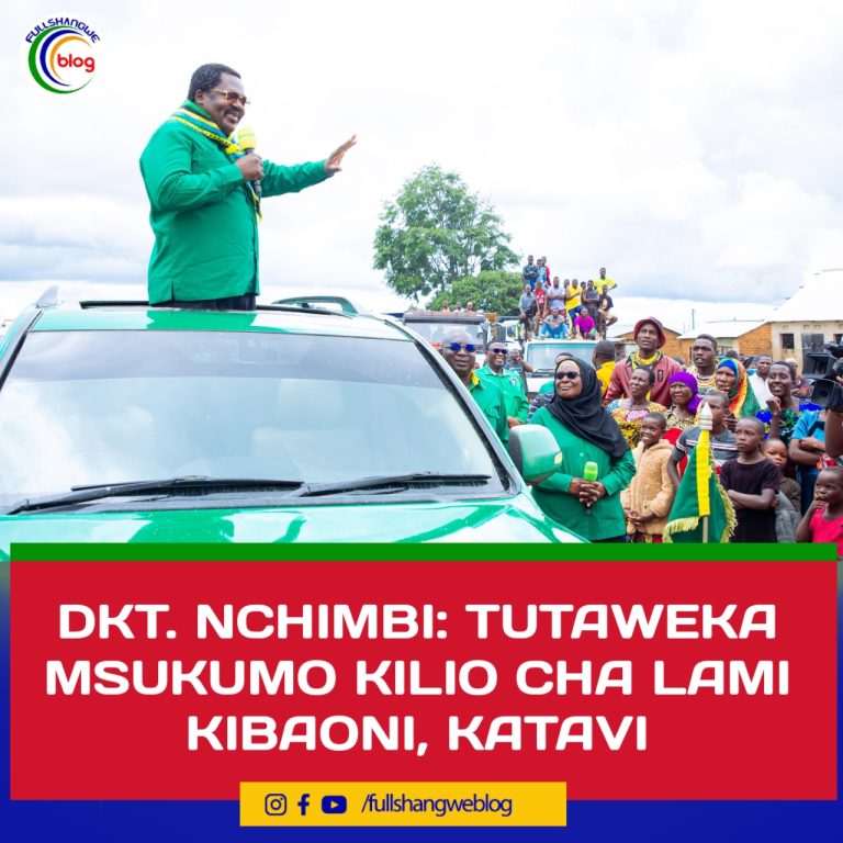 DKT. NCHIMBI: TUTAWEKA MSUKUMO KILIO CHA LAMI KIBAONI, KATAVI