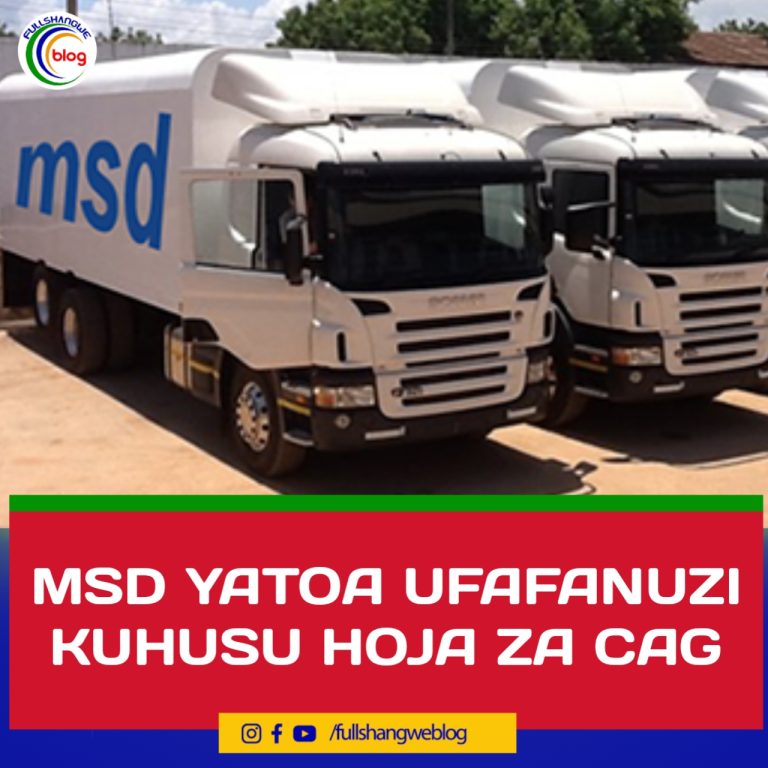 MSD YATOA UFAFANUZI KUHUSU HOJA ZA CAG