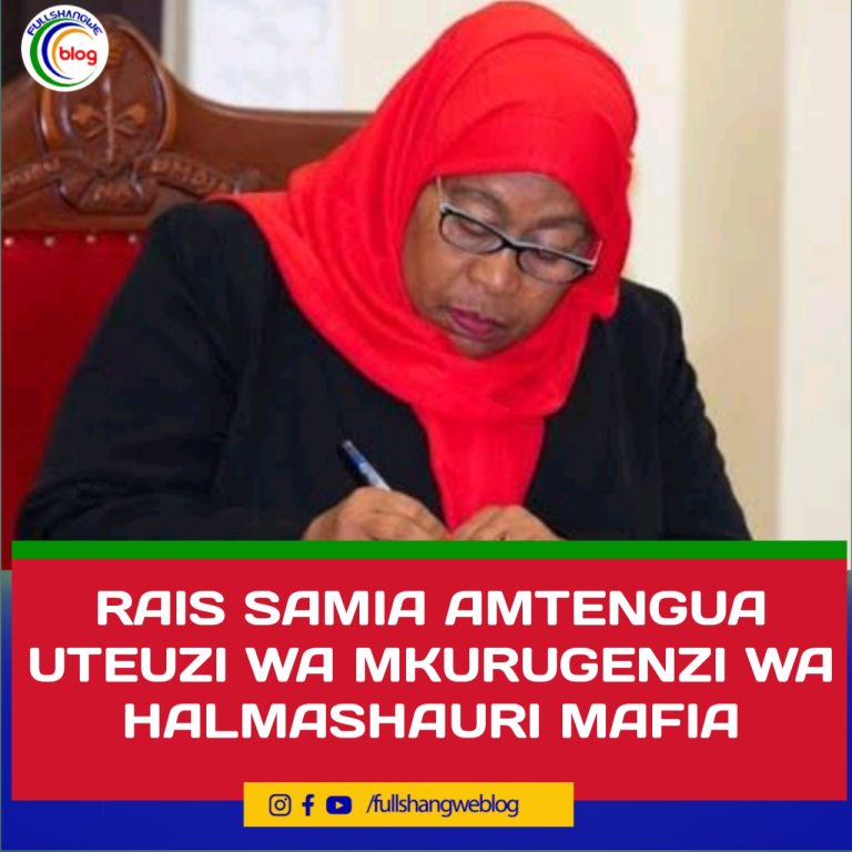RAIS SAMIA ATENGA UTEUZI WA MKURUGENZI WA HALMASHAURI MAFIA