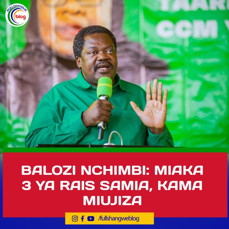 BALOZI NCHIMBI: MIAKA 3 YA RAIS SAMIA, KAMA MIUJIZA