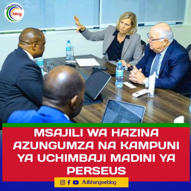 MSAJILI WA HAZINA AZUNGUMZA NA KAMPUNI YA UCHIMBAJI MADINI YA PERSEUS