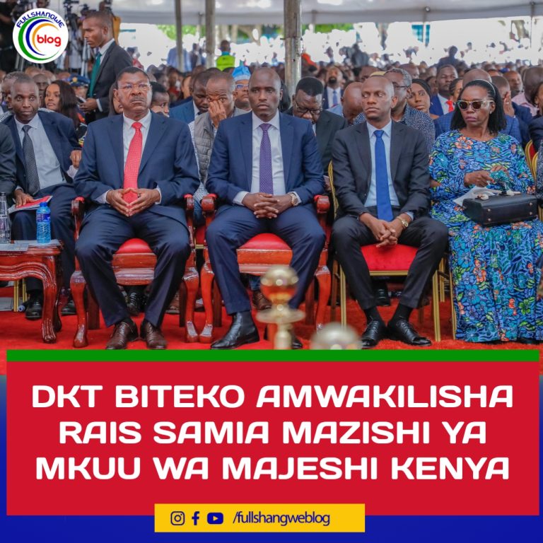 DKT BITEKO AMWAKILISHA RAIS SAMIA MAZISHI YA MKUU WA MAJESHI KENYA