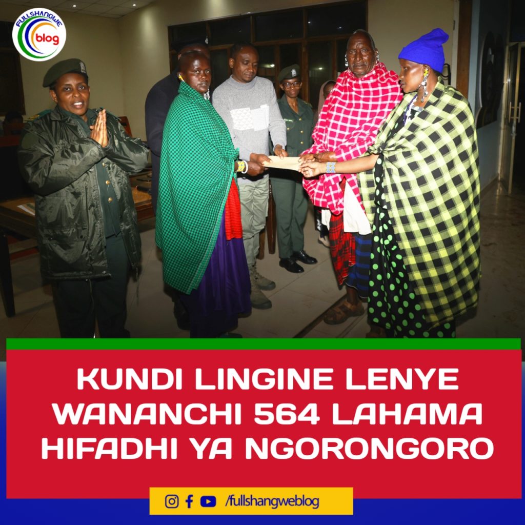 KUNDI LINGINE LENYE WANANCHI 564 LAHAMA HIFADHI YA NGORONGORO.