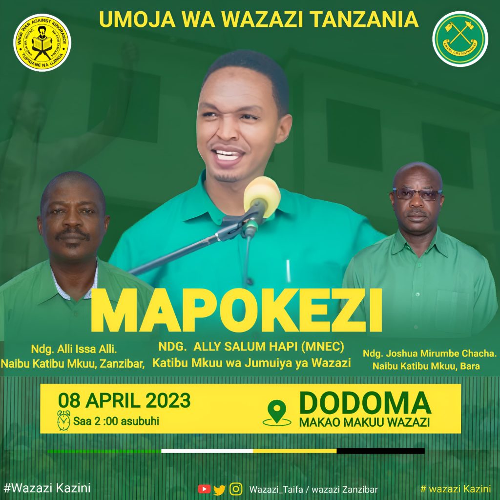 MAPOKEZI YA VIONGOZI WA JUMUIYA YA WAZAZI CCM NI MOTO