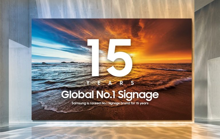 SAMSUNG ELECTRONICS CONTINUES TO LEAD GLOBAL DIGITAL SIGNAGE MARKET FOR 15th CONSECUTIVE YEAR