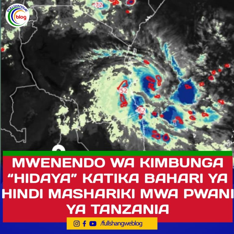 MWENENDO WA KIMBUNGA “HIDAYA” MPAKA LEO ASUBUHI