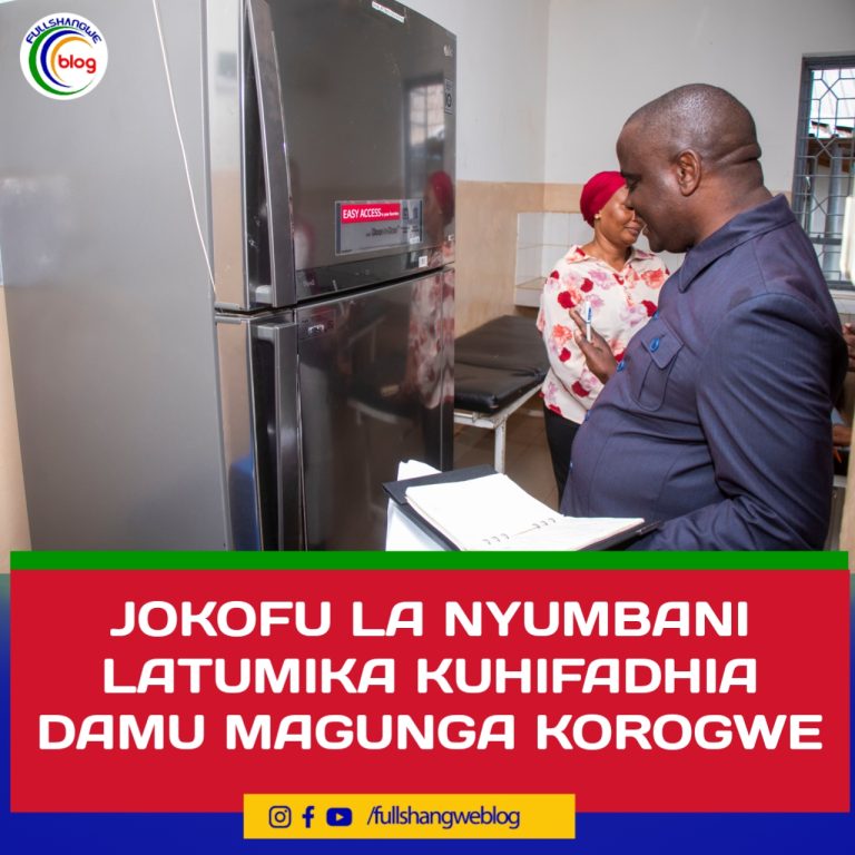 JOKOFU LA NYUMBANI LATUMIKA KUHIFADHIA DAMU MAGUNGA KOROGWE